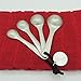 Amazing Woman Measuring Spoon Set, Decorative Gifts and Kitchen Accessories, 4 Spoons, Engraved Pewter and Silver Enamel, By Abbey & CA Gift