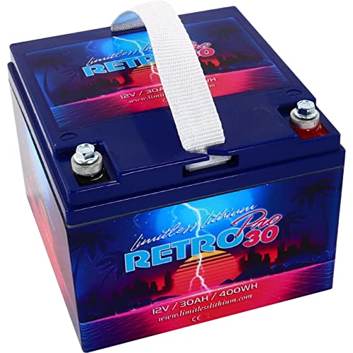 Limitless Lithium Retro Pro-30 12V Underhood Battery 30Ah 14.8V Max Hifi Spl Sq #TOP4
