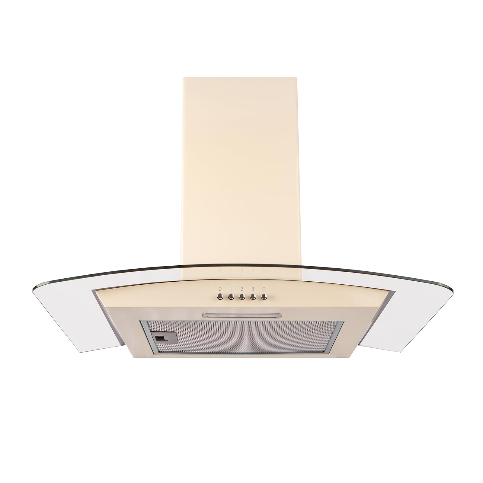 SIA CGH70SS 70cm Curved Glass Stainless Steel Chimney Cooker Hood Extractor Fan — view 10