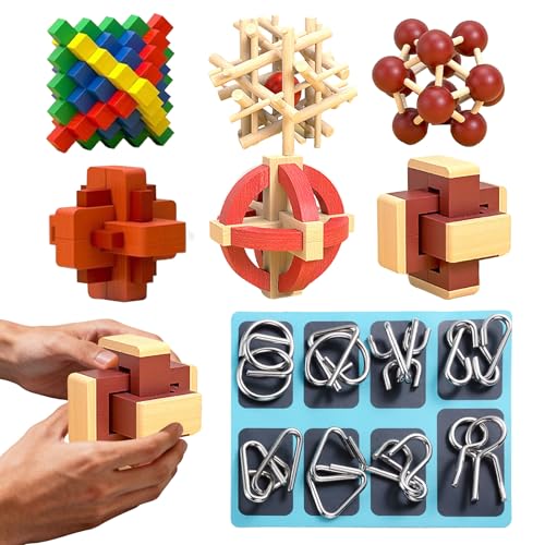 Hjärnaktiveringsspel - Lås Hjärnaktiveringspussel Leksak,Frigör Intellektuella Leksaker,för Praktisk Färdighets- och Logikutveckling i Klassrum Skola Resa Förskola för Pojkar och Flickor