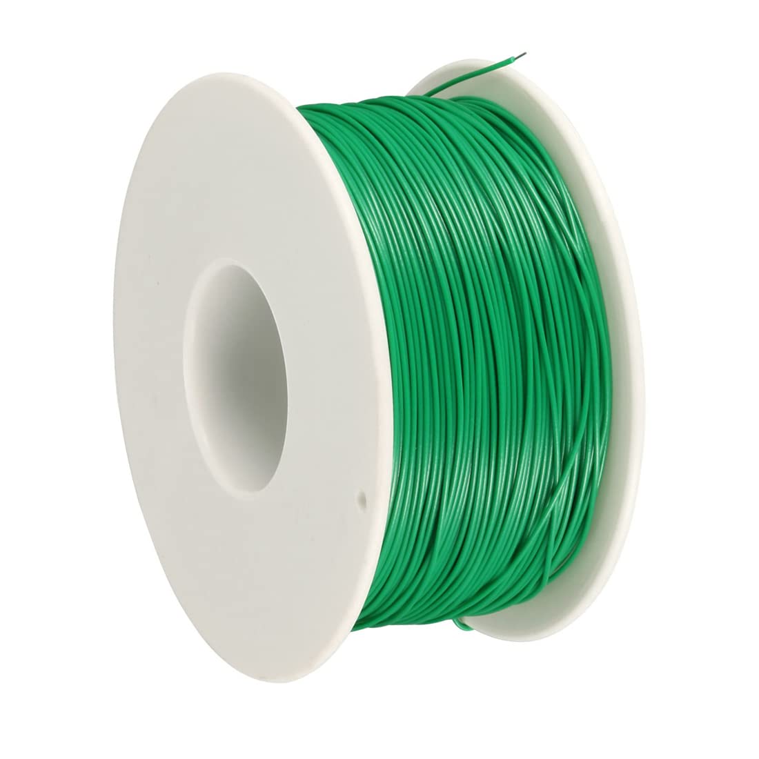 uxcell OK Wire Tin Plated Copper Cord Wire Wrapping P/N DM-30-1000 30 AWG 650ft Length Green - Image 3