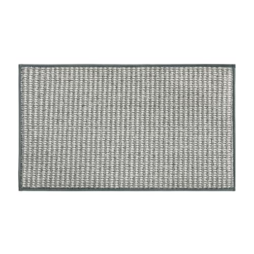 Artoid Mode Camel and Grey Machine Washable Non Slip Doormat,Soft Absorbent and Stain Resistant Kitchen Rugs for Sink Hallway Bathroom and Laundry 17x29 Inch