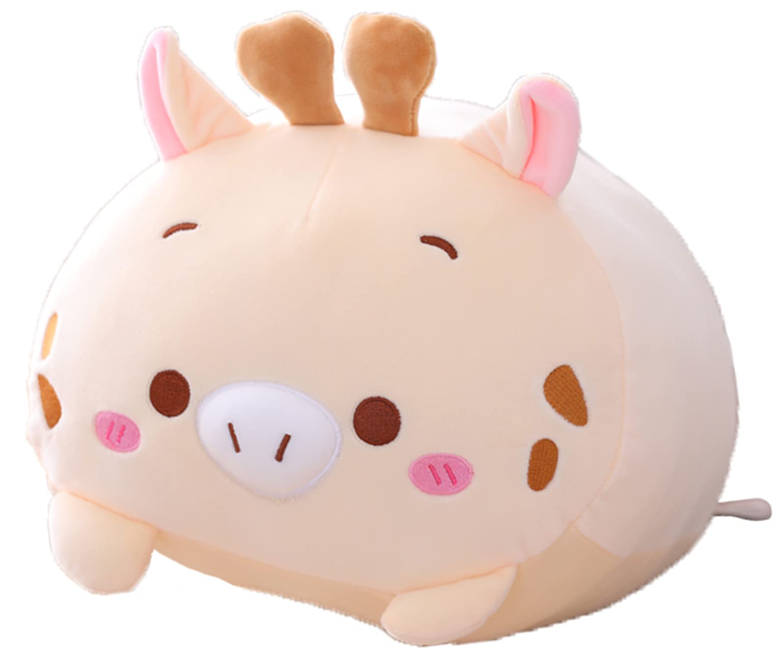 COSGOO Cute Plush Deer Stuffed Squishy Animal Cylindrical Body Pillow, Super Soft Hugging Toy for Kids, Kawaii Sleeping Pillow Gifts for Bedding or Home Decor 8-Inch - 8-Inch - Deer
