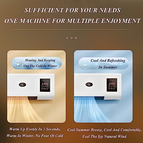 Mini Portable Air Conditioner - 1800W Wall Mounted AC with Remote Control & Timer for Bedroom, Office - Efficient Cooling for Personalized Comfort – Image 4