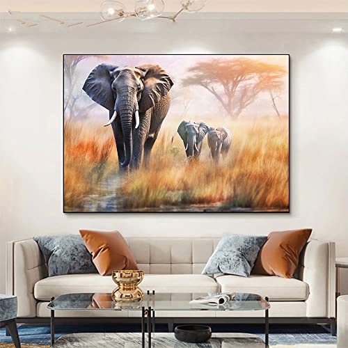 Tableau decoration murale salon moderne sur toile poster coloré