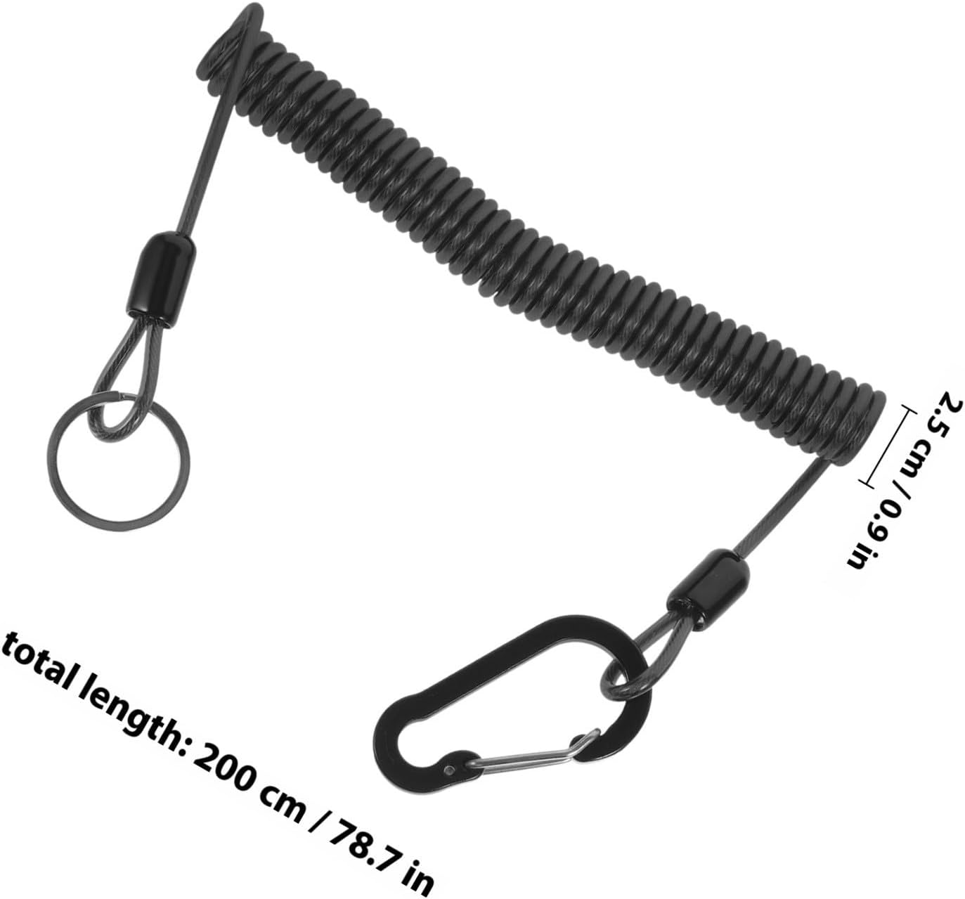 Automatic Retractable Spring Lanyard for Fishing Rods and Hooks image 2