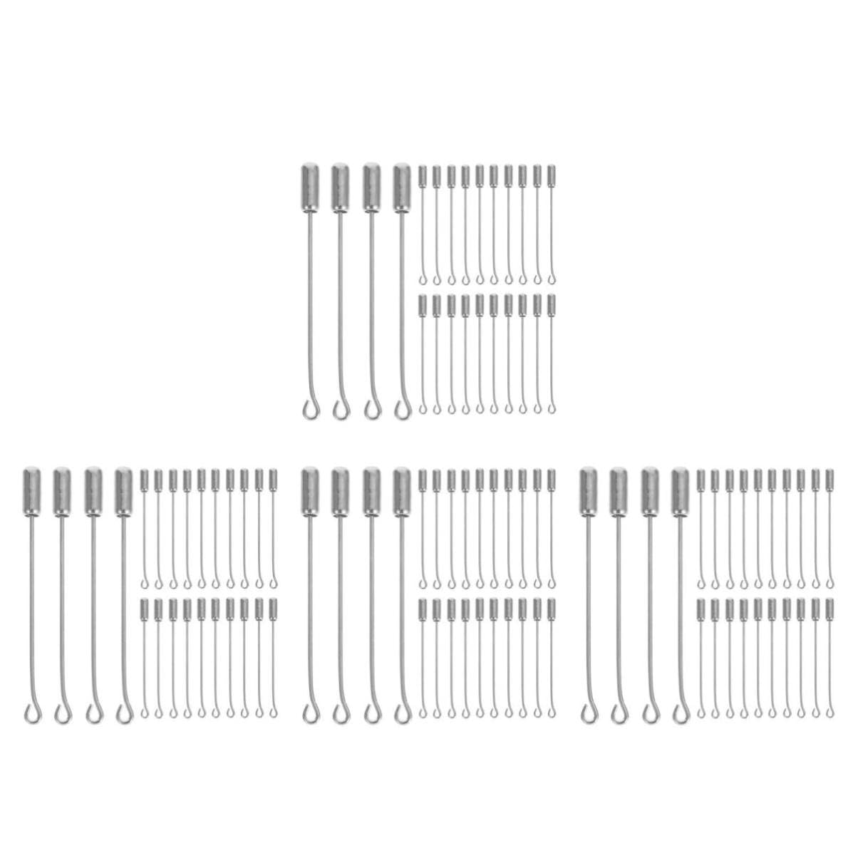 SEWACC 400 Unidades Broches para Manualidades en Acero Inoxidable Plata, Imperdibles Pequeños de 5cm para Joyería y Costura, Accesorios de Moda para Ropa y Trajes