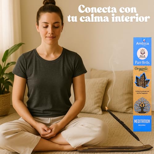 Miniatura 2 de Incienso Natural Orgánico Ecológico Nag Champa Palo Santo Aromaterapia Meditación Se Envían 5 Aromas Al Azar De Inciensos