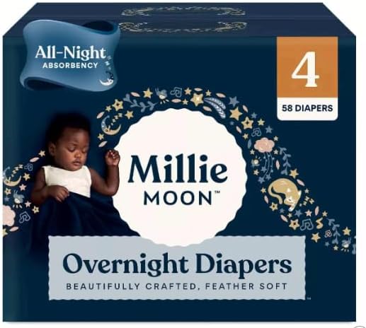 Millie Moon Disposable Overnight Diapers (Size 4)