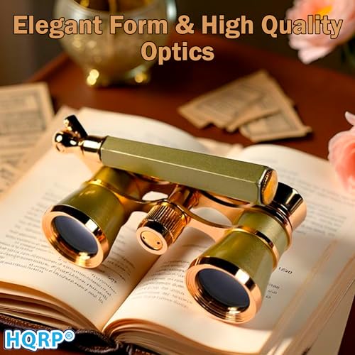 Binoculares HQRP 3x25 Ópera con óptica clara y asa plegable miniatura 5