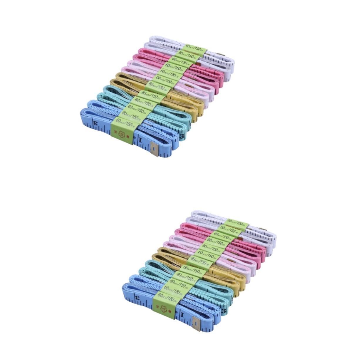 24pcs Flexible Measuring Tape Rolling Tape Measure Cloth Sewing Ruler for Tailor Measure