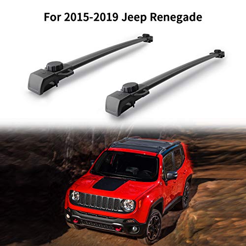 Photo 1 of MONOKING Cross Bars Roof Racks Compatible with 2015-2020 Jeep Renegade Cargo Carrier Kayak Rooftop Luggage Crossbar Max Load 155 LBS