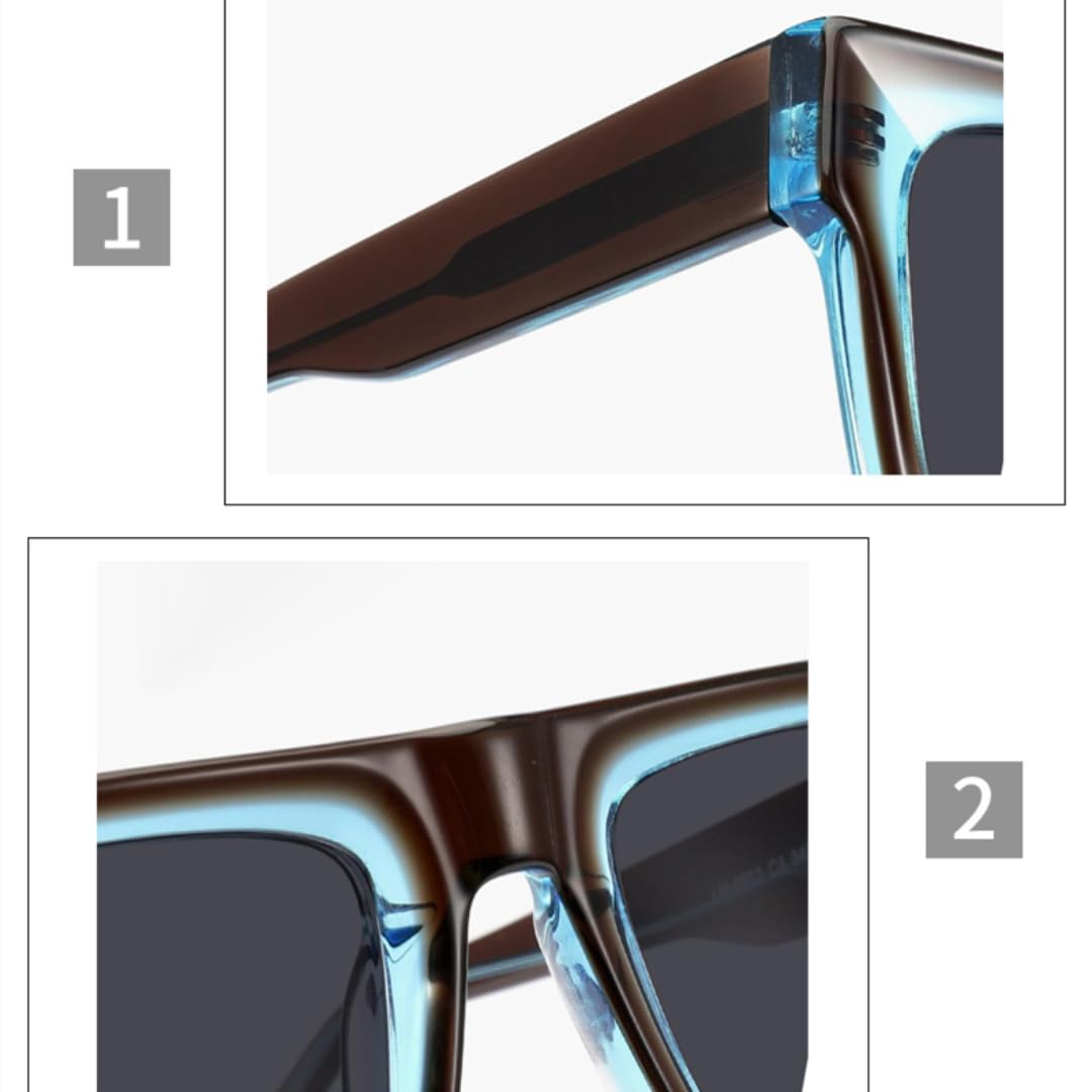Lunettes de soleil en acétate faites à la main, verres Tac polarisés UV400