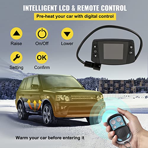 Vevor Diesel Heater 12V, 10L Tank, 5Kw Diesel Air Heater, Fast Heating, Diesel Heater With Lcd Switch & Remote Control For Truck, Boat, Trailer, Campervans And Caravans #TOP4