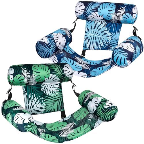 X2 Matelas Gonflable Piscine. Gonflables pour Piscine Adultes, Lot De 2 Fauteuils Flottants Confortables, Flotteurs Solides pour Adultes, Parfaits pour Les...