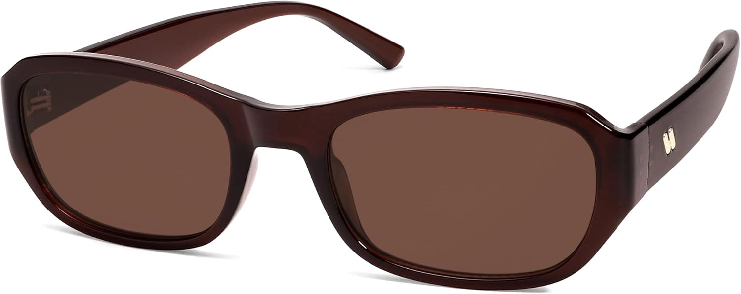 Trendy Retro Rectangle Sunglasses Womens Mens 90s Classic Vintage Sun Glasses AR82341