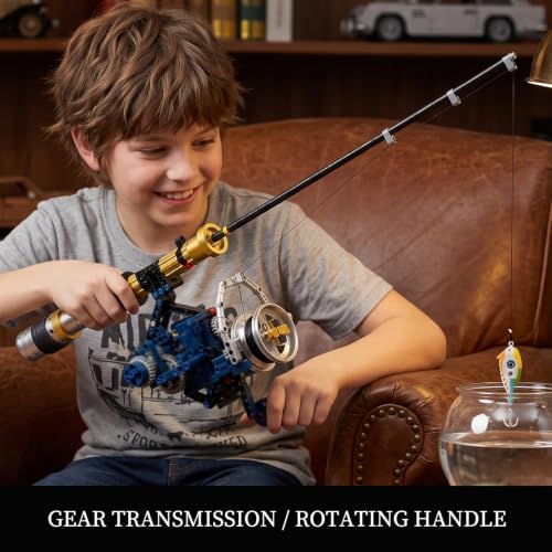 LUELM Spinning Reel Fishing Rod Building Block Set for Boy Adults 8-14 — view 2