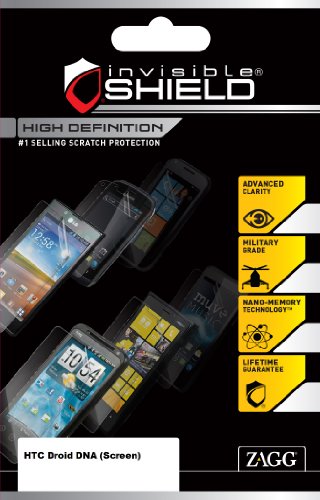 InvisibleShield High Definition for HTC Droid DNA - Retail Packaging - Clear (HDHTCDRDNAS)