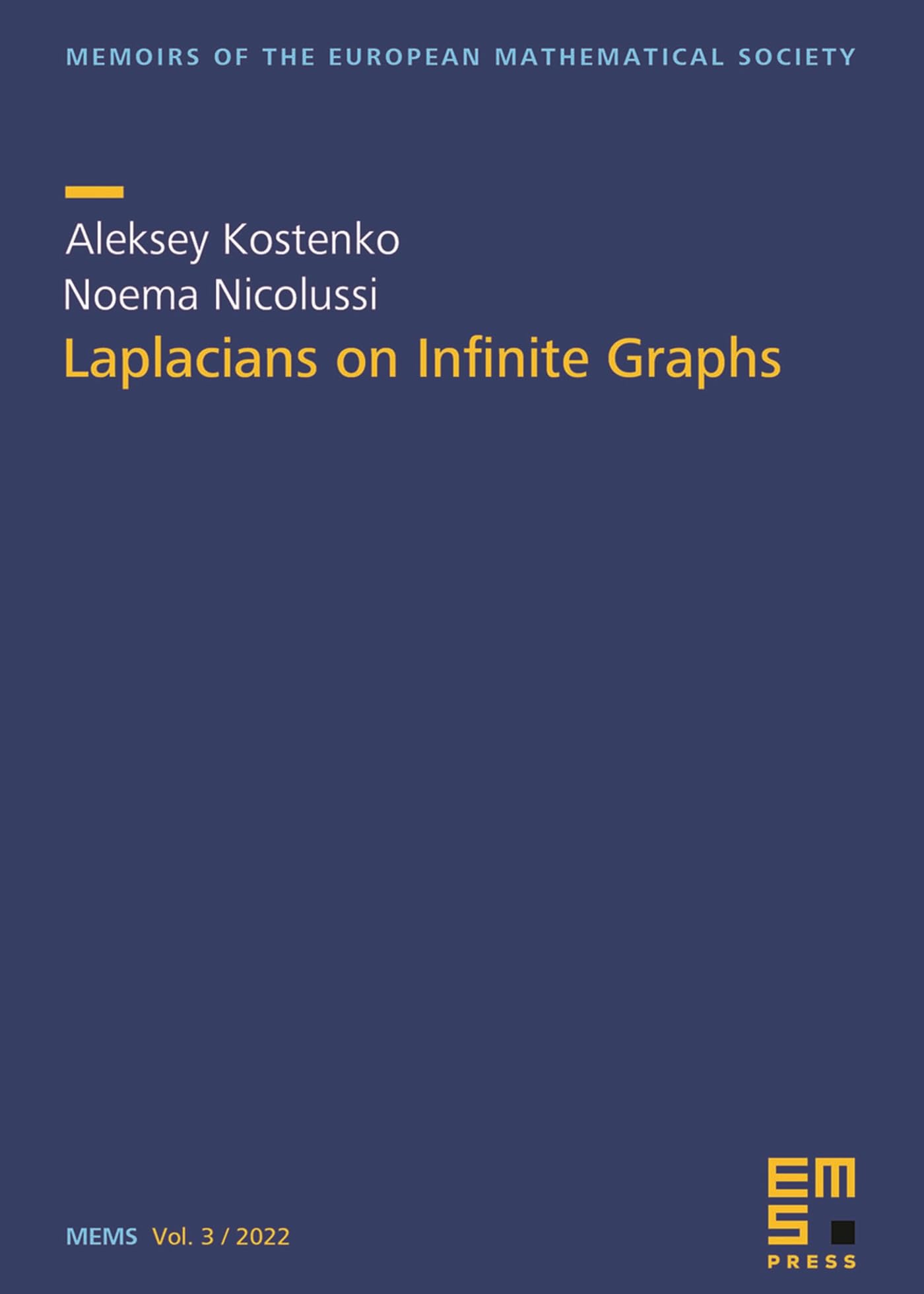 Buy Laplacians on Infinite Graphs (Memoirs of the European Mathematical Society) — BookShops.in