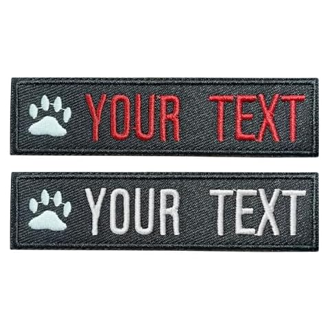 Cutomized Name Patches 2PCS，Personalized Tags with Border,Military Tactical Embroidered Morale Badge for Backpacks, Uniforms, Jackets (PAW) Cover