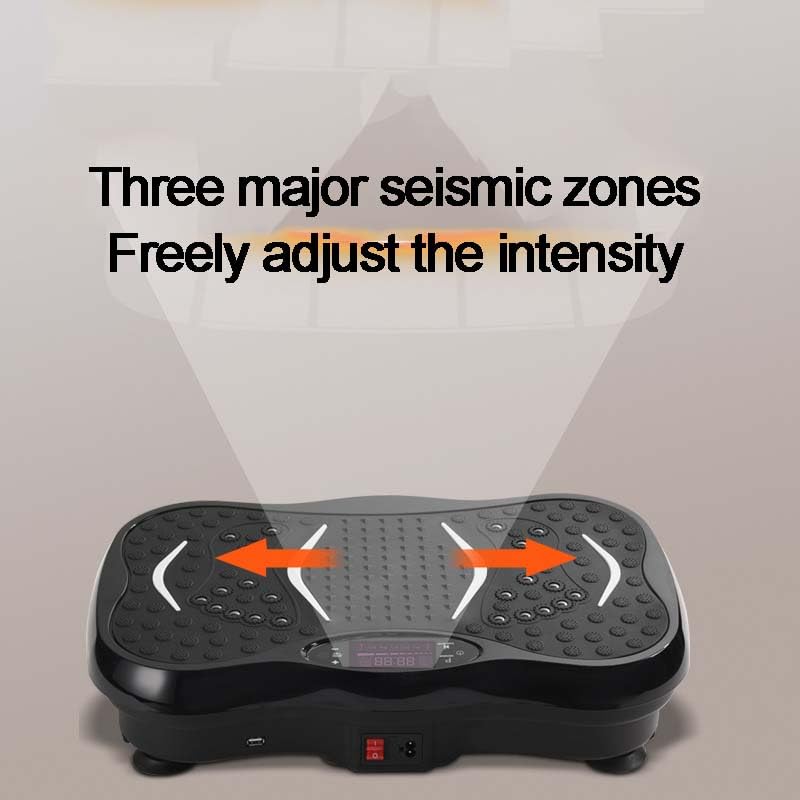 Plataforma vibratoria Shake Plate, capacidad de 800 lb para gimnasio en casa, equipo para entrenamiento de fuerza con agarres antideslizantes para elevaciones de piernas y ejercicios para el core miniatura 6