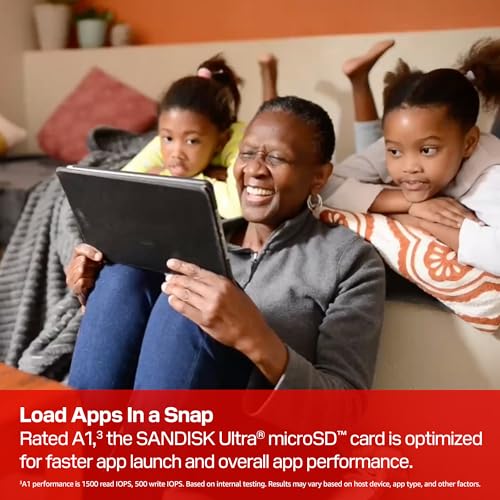 Image of SANDISK 64GB Ultra microSD UHS-I Card - Up to 145MB /s Read Speed, Full HD Video, V10, U1, C10, A6 - SDSQUJQ-064G-GZ6MA