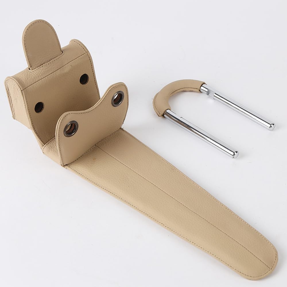 Dispositivo antifurto bloccasterzo con allarme per auto, camion, furgone, SUV, lega di alluminio e magnesio resistente con rivestimento in pelle e 3 chiavi, chiusura di sicurezza