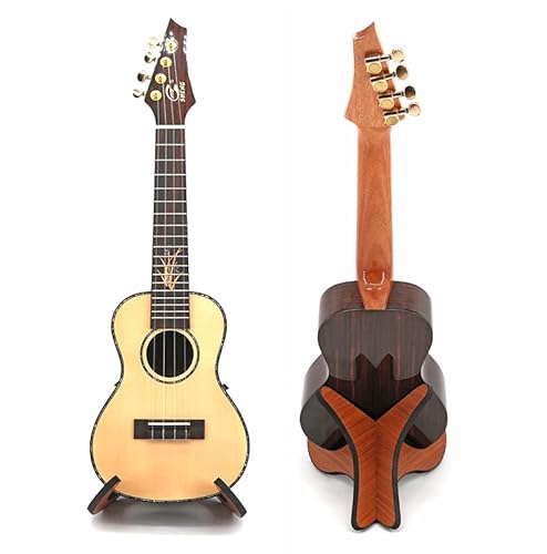Wood Ukulele Stand,Instrument Stand,Folding Portable Stand For Mandolins &Violins&Guita,Perfect Stability For The Smaller Music Instrument #TOP6