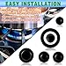 Upgraded Cooker Hat Set Oven Gas Hob Burner Crown Flame Cap Cover for Kitchen Fit For SABAF Stove Handles Lid Kit Quality Metal Stove knob （6 PCS）
