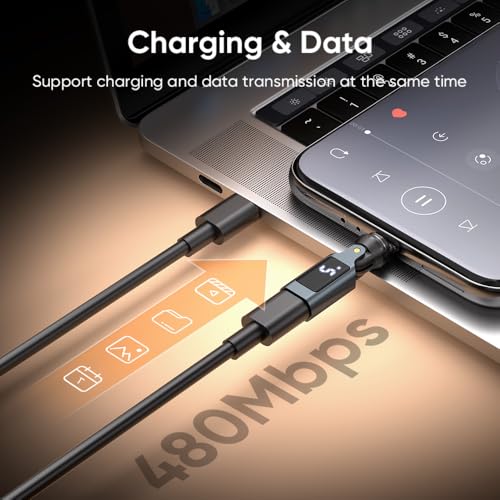 Adaptador magnético USB C evita tirones en tu portátil con carga PD 240W y pantalla integrada 5