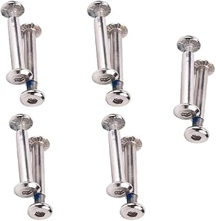 Wakauto 16pcs Skate Wheel Socket Screw Stainless Steel Inline Skates Outer Male and Female Axle Skating Screw Replacement Kit Skate Bearings Screws