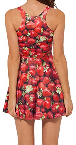 Image of Sister Amy Printed Elastic Sleeveless Shaping Breathable Camisole Skater Dress