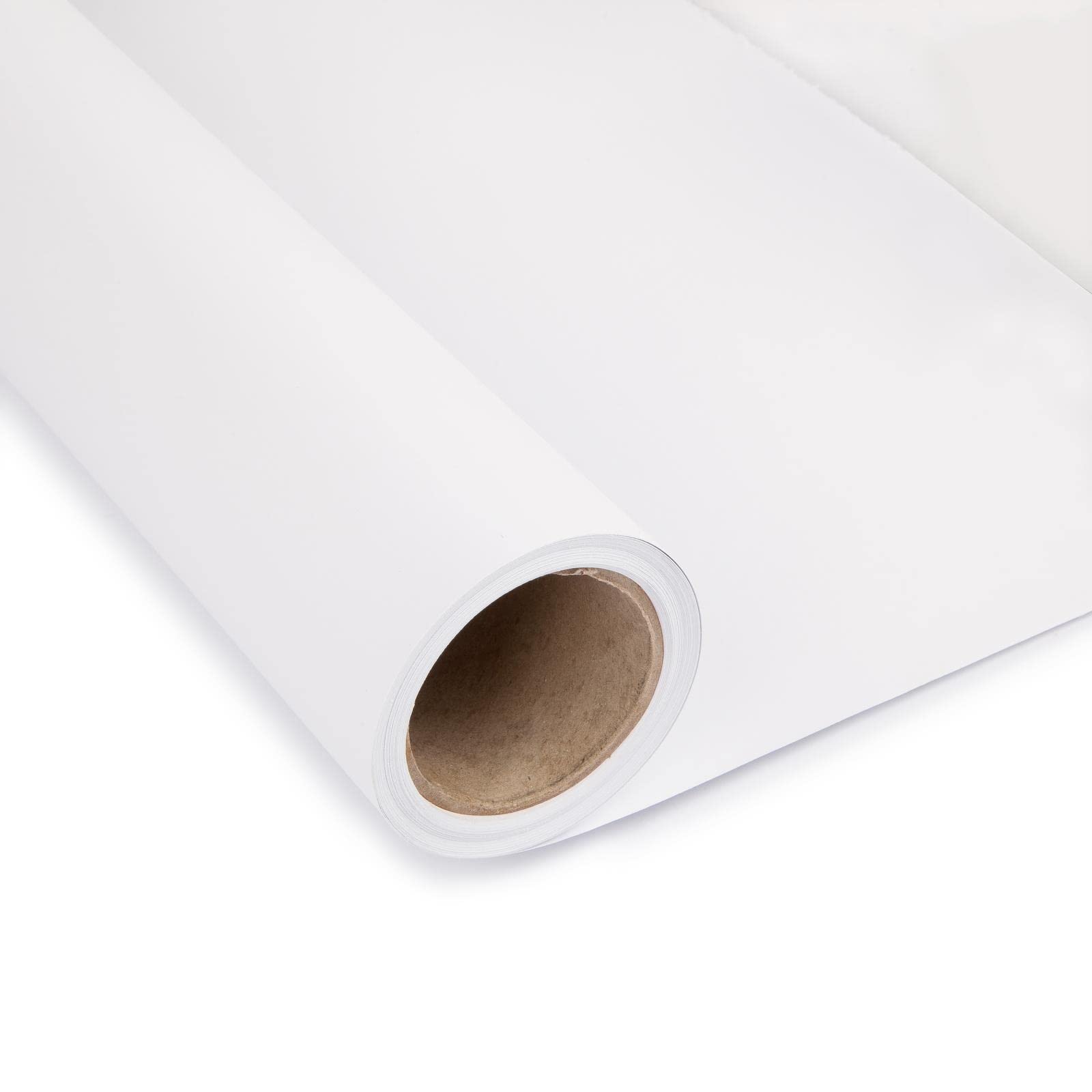 Fondo de Papel de fotografía sin Costuras, 1,35 x 10 m, Color Blanco ártico, para fotografía de Retratos de Estudio, Producto, película de Mascotas, televisión