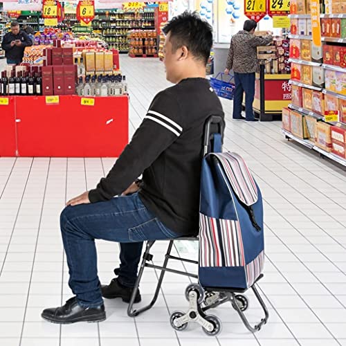 Z-SEAT Einkaufstasche Treppensteigen Trolley Mode Klapp-Einkaufstrolley Haushaltssitz Shopping Trolley Lebensmittel… – Bild 4
