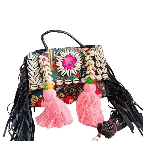 JAYVI CREATIONS Vintage Boho Banjara bags Stylish & Beautiful Kodi Handmade Sling Bag (NO 1) (B0D925MCY7) Amazon Price History, Amazon Price Tracker