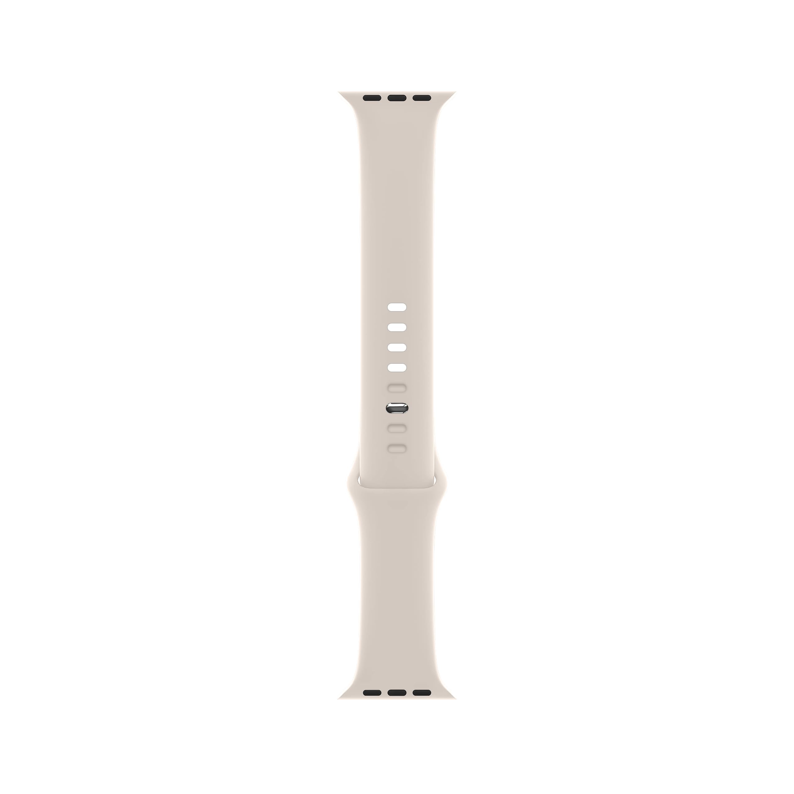 ELETTRONEO SBC1 Cinturino per Apple Watch Ultra 2 49mm, Serie 10 46mm, 9 8 7 45mm 41mm, SE 6 5 4 44mm 40mm, 3 2 1 42mm 38mm Donna Uomo Band Bracciale Sport Silicone, Luce stellare