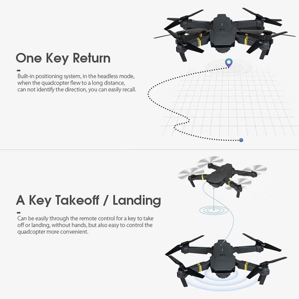 Drone with Camera for Adults and Kids -Foldable RC Quadcopter 4K HD FPV Drone Live Video with 2 Batteries Gesture/Control Teen Boys/Girls Gifts