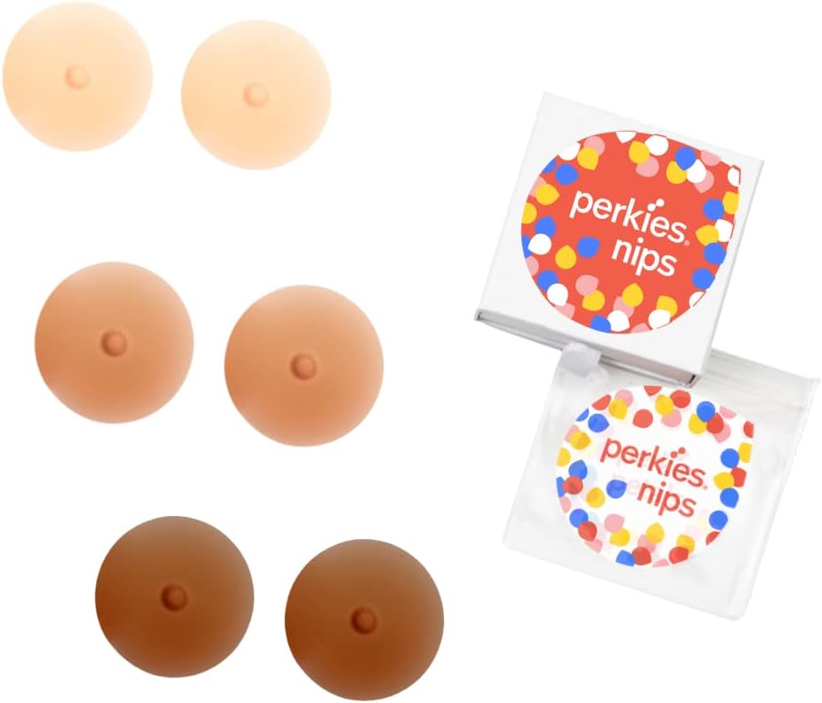 Perkies Nips: Adhesive backed nipple enhancers & nipple prosthetics that provide a consistent perky look.