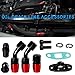 YESHMA Turbocharger Oil Feed and Drain Return Line Kit for T3 T4 GT35 T70 T66 T61 T60 T04E T04 GT32 GT40 GT42 GT4088R GT4049R GT42R/RS GT4294R GT4202R