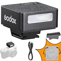 Godox IM20 Mini Flash Speedlite,Camera Flash GN10,440 Full-Power Flashes, 470mAh Battery,5 Power Levels,Compatible with Canon/Sony/Nikon/Fuji/Panasonic/Olympus/Pentax/Sony zv1/Sony zve10 /Ricoh gr3