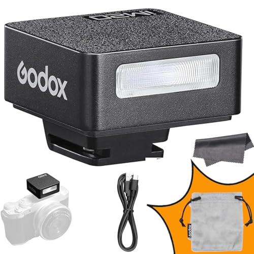 Godox IM20 Mini Flash Speedlite,Camera Flash GN10,440 Full-Power Flashes, 470mAh Battery,5 Power Levels,Compatible with Canon/Sony/Nikon/Fuji/Panasonic/Olympus/Pentax/Sony zv1/Sony zve10 /Ricoh gr3