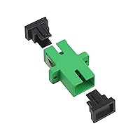 Vista 3 de Acoplador óptico de fibra óptica SC verde adaptador de fibra óptica monomodo SC, hembra SC a SC hembra APC acoplador óptico de fibra de modo único