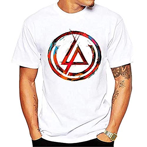 DIYI Commemate Chester Bennington T Shirt Linkin Park Printed T-Shirt Men Hipster Street Tees Cool TopsWhite L Cover