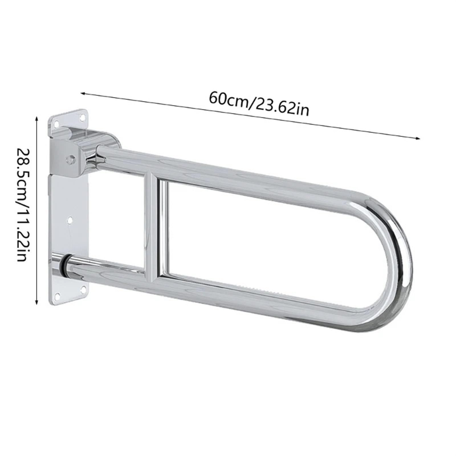Asidero plegable para inodoro Brazo de inodoro antideslizante plegable for ancianos, hogar, mujeres embarazadas, baño for discapacitados