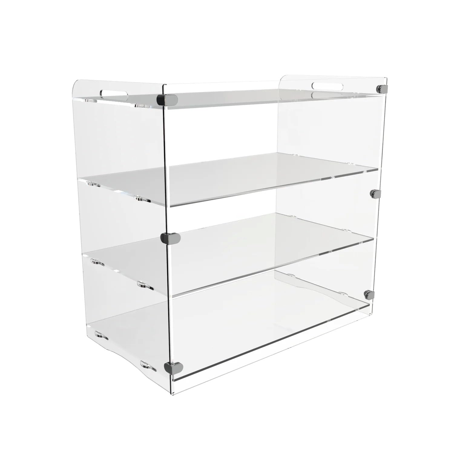 Chefkit Clear Acrylic Cake Cabinet Food Display Counter Flat Shelves (W: 600mm D: 300mm 3 Shelves)