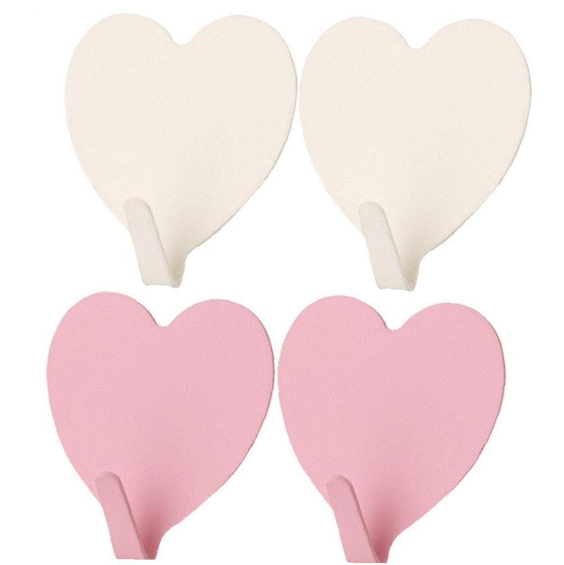 Amazon | 壁フック ハート型装飾フック 自己粘着 高耐久 強力 吊り下げ