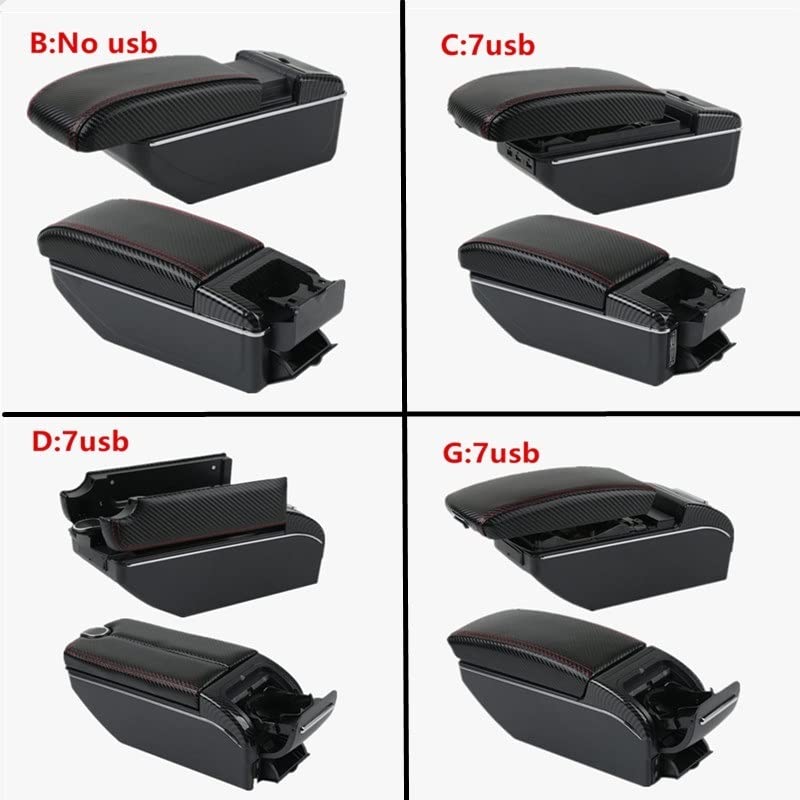 Auto Armsteun Box Voor Toyota Voor Aygo X Armsteun Doos Auto Armsteun Interieur Opbergdoos Retrofit Onderdelen Auto Armsteun Doos Accessoires (Color : C1 Black red NO USB Auto Armsteun Box Voor Toyota Voor Aygo X Armsteun Doos Auto Armsteun Interieur Opbergdoos Retrofit Onderdelen Auto Armsteun Doos Accessoires (Color : C1 Black red NO USB