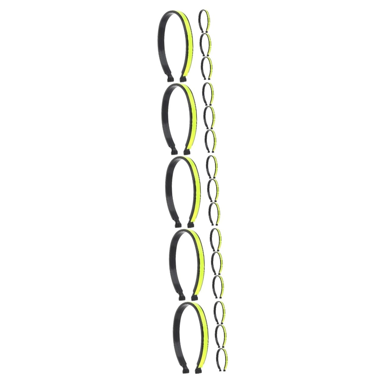 Toddmomy 5 Series Clips Reflectantes para Accesorios para Bandas para Ciclistas Alta Visibilidad Y Elasticidad 4 Piezas X 5