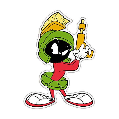 Image of Fan Emblems Marvin The Martian Car Decal - Automotive Domed Classic Looney Tunes Character