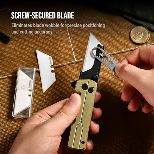 Image of OKNIFE U1 Ultra Pocket Folding Utility Knife, Ceramic Blade, O-Aluminum